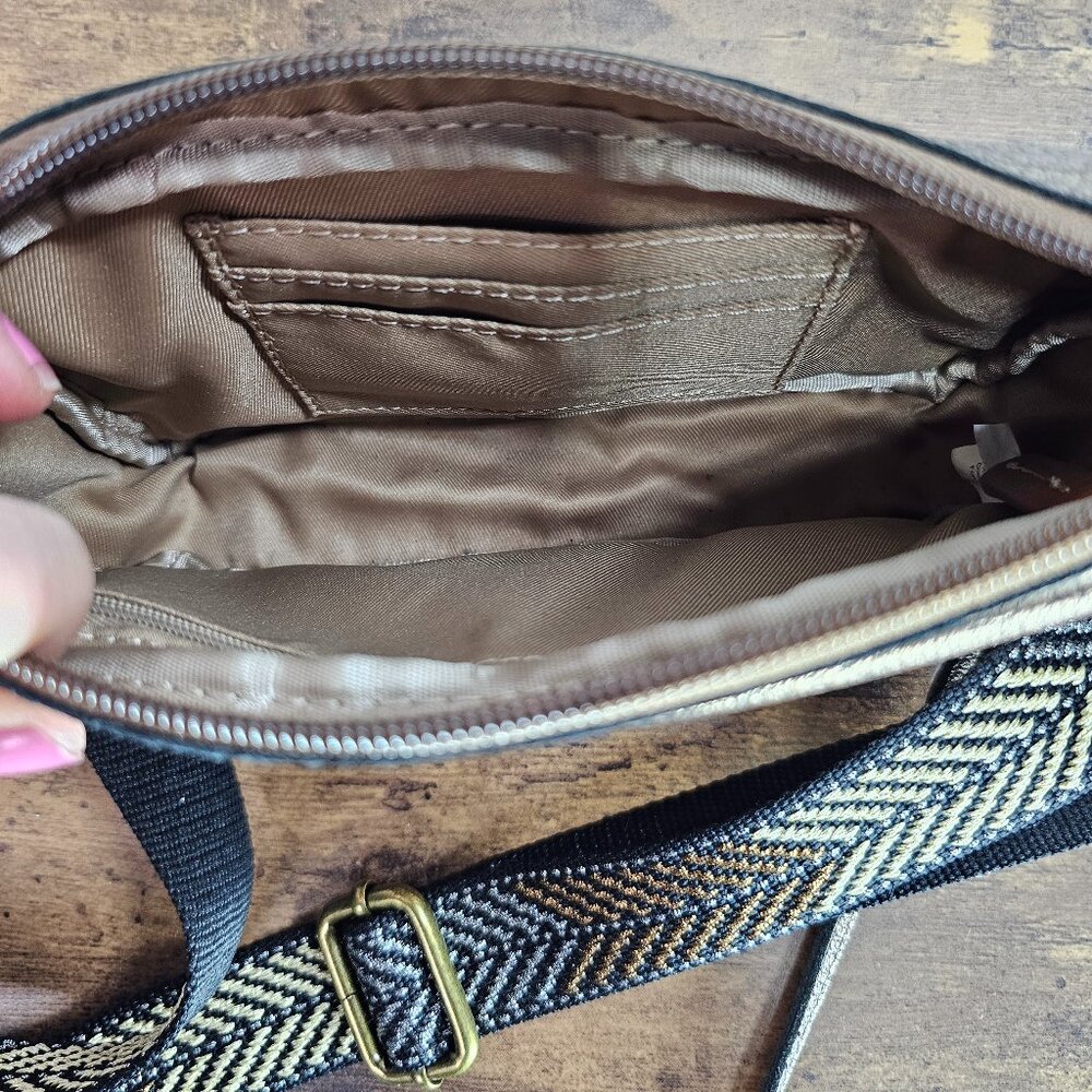 The Sak Bronze Pebble Leather Camera Bag Purse - Picture 5 of 9